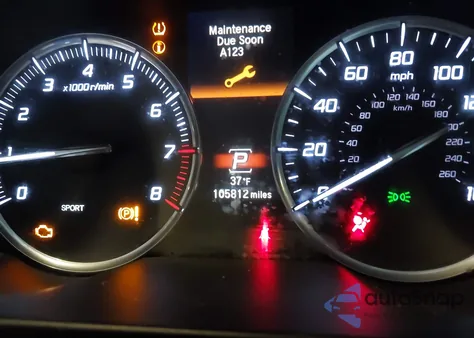 2016 Acura Tlx Tech из США, поврежденный, VIN 19UUB1F52GA002990